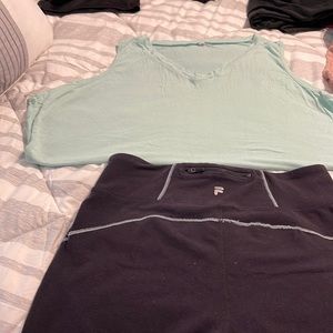 Work out gear.  Color mint